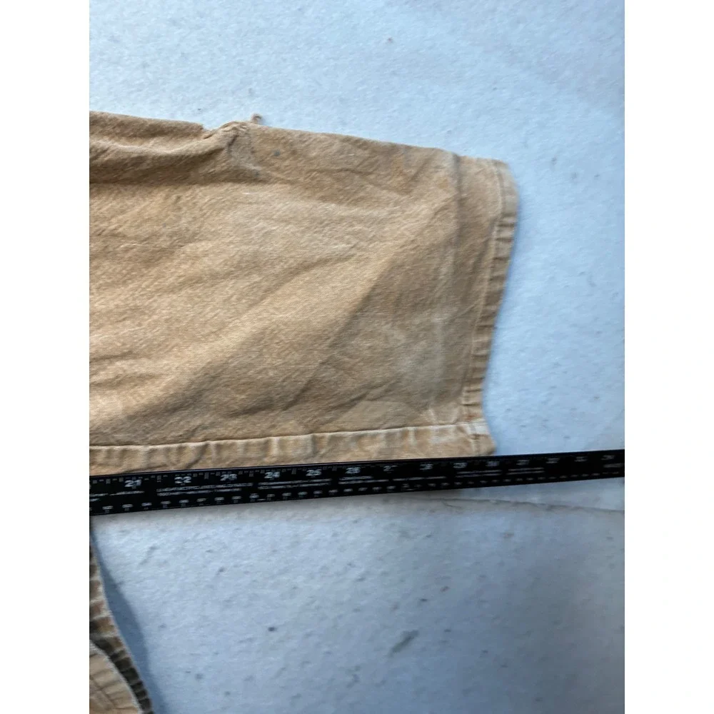 Genuine Dickies Mens Carpenter Pants Duck Brown Tan Utility Workwear 34x32 6404